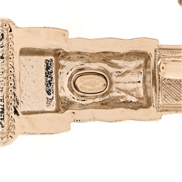 CHANEL Resin and Metal Strass Pearl Lipstick Necklace Pink Gold - Picture 12 of 16